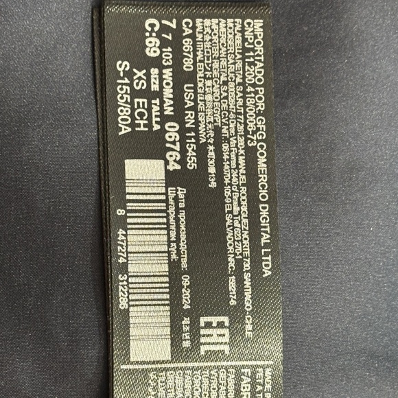 NWT Mango Cropped Tweed Blazer Jacket Navy Blue XS Chic Classic Preppy Parisian - Picture 12 of 14